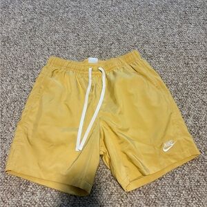 Nike Yellow Mesh Shorts